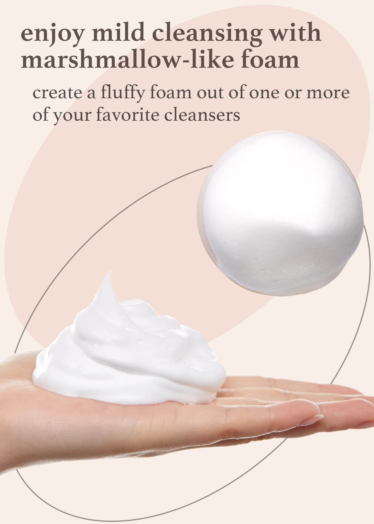 NOONI Marshmallow Whip Maker & Pore Cleansing Tool - Dual Brush Facial Massager with Soft Bristles & Silicone | Exfoliator for Deep Cleansing & Skin Care | Perfect for Daily Facial Routine & Spa Treatments