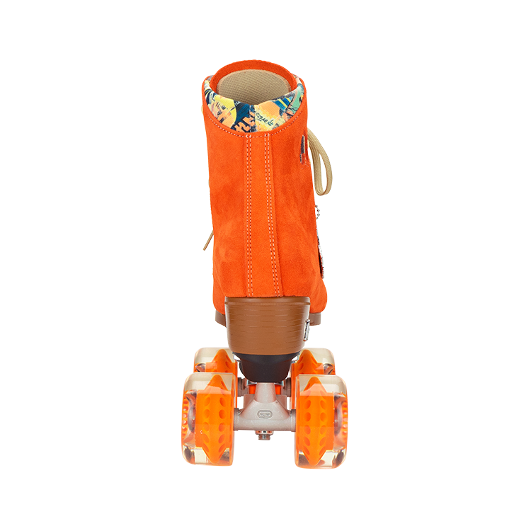 Moxi Lolly Roller Skates - Clementine Orange Color | Women's & Men's Quad Skates for Outdoor & Indoor Skating, Rink, Park, Fitness & Fun