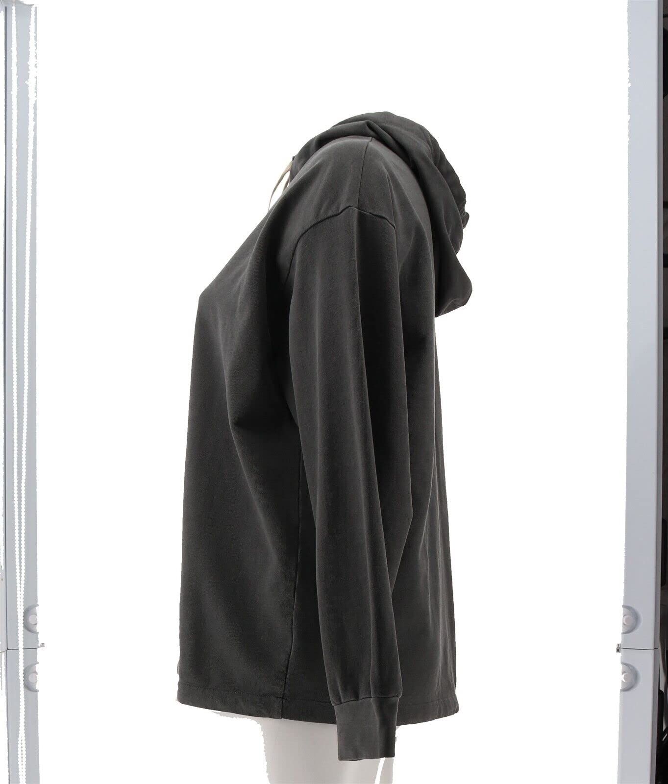 American Apparel Men's French Terry Long Sleeve Drawstring Hoodie - Comfortable Casual Pullover for Gym, Lounge & Streetwear