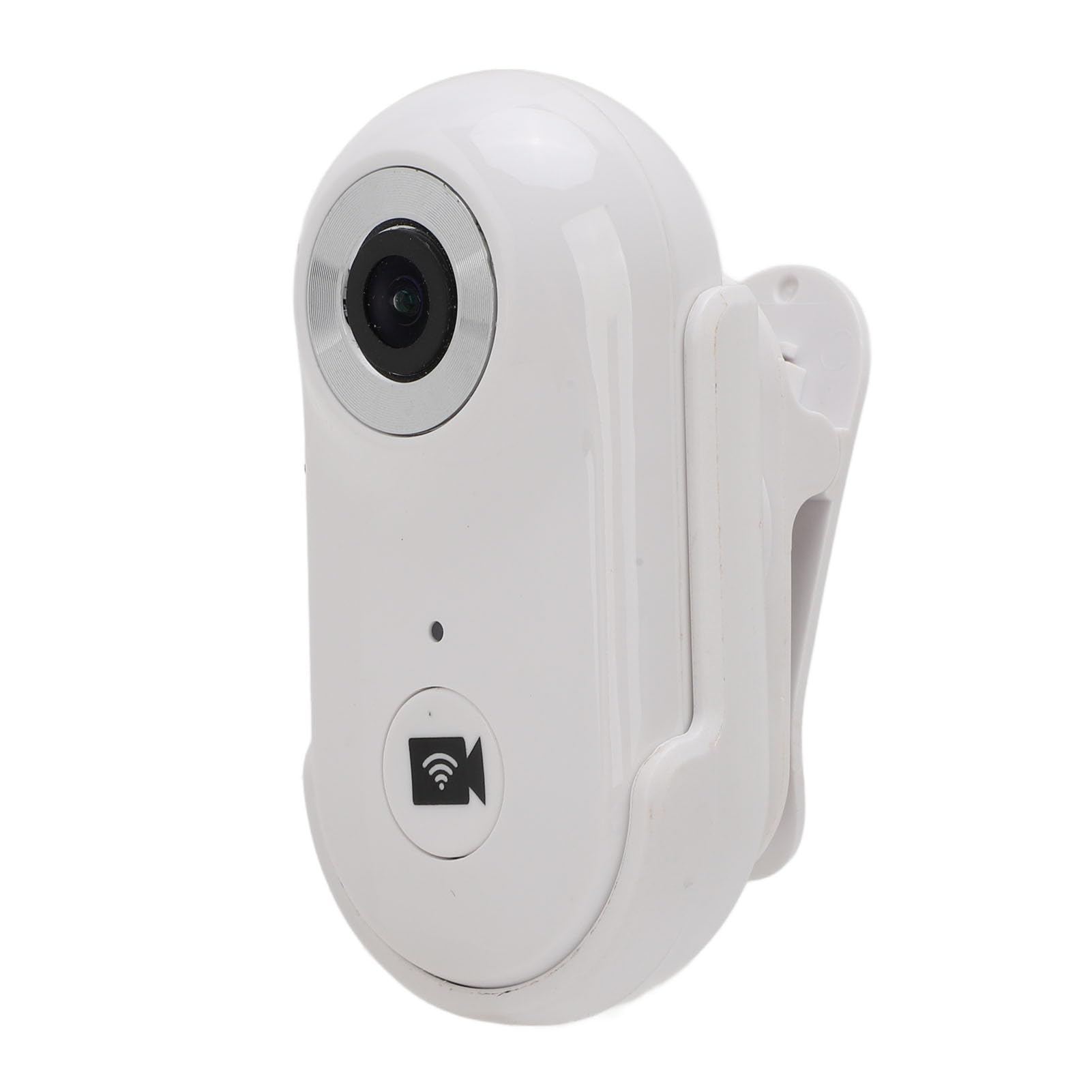 1080P HD Action Camera with 2MP, 90° Wide Angle Lens - Mini Sports Body Camera for Dogs & Cats - Waterproof for Indoor/Outdoor Adventures - Perfect for Pet Monitoring, Cycling & Extreme Sports (White)