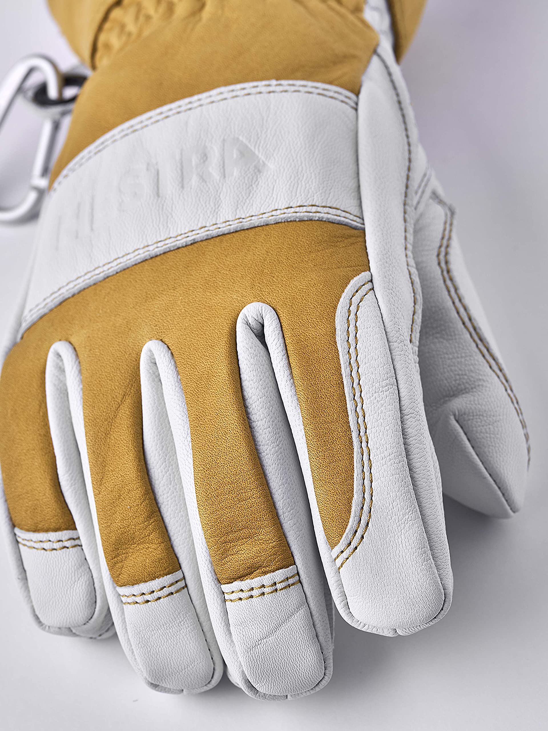 Hestra Men's & Women's Ski Gloves - Premium Guide Leather Winter Gloves with Warm Wool Lining for Alpine Skiing & Snowboarding