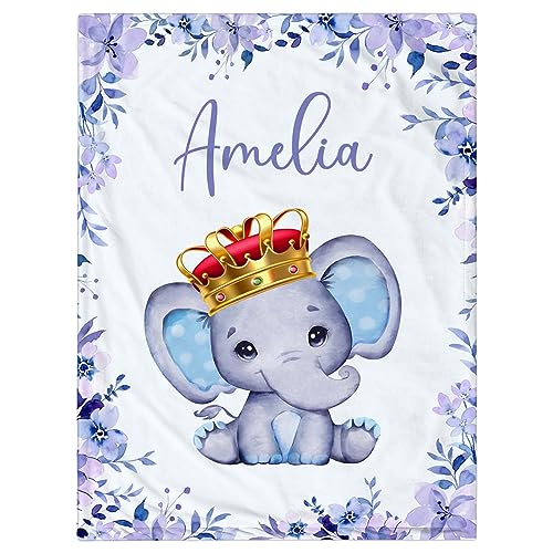 Floral and Elephant - Purple #1