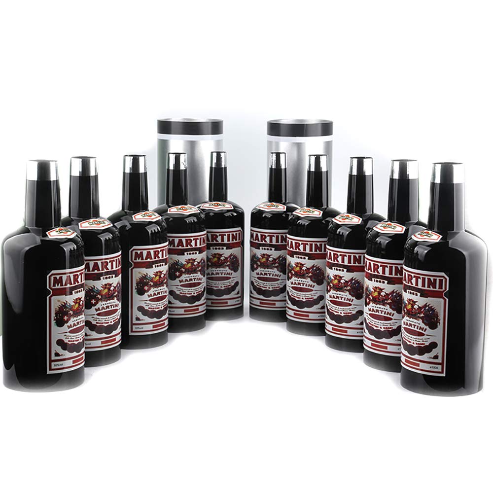 Enjoyer Multiplying Magic Bottles - Set of 10 Black Pouring Liquid Trick Bottles for Stage Magic, Mentalism & Illusion Performances - Perfect for Magicians, Street Performers and Magic Shows