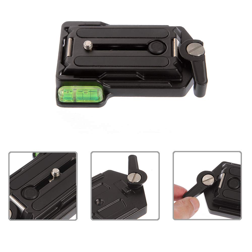 Quick Release QR Plate Adapter for DSLR Camera - Aluminum Alloy QRA-635L with 1/4