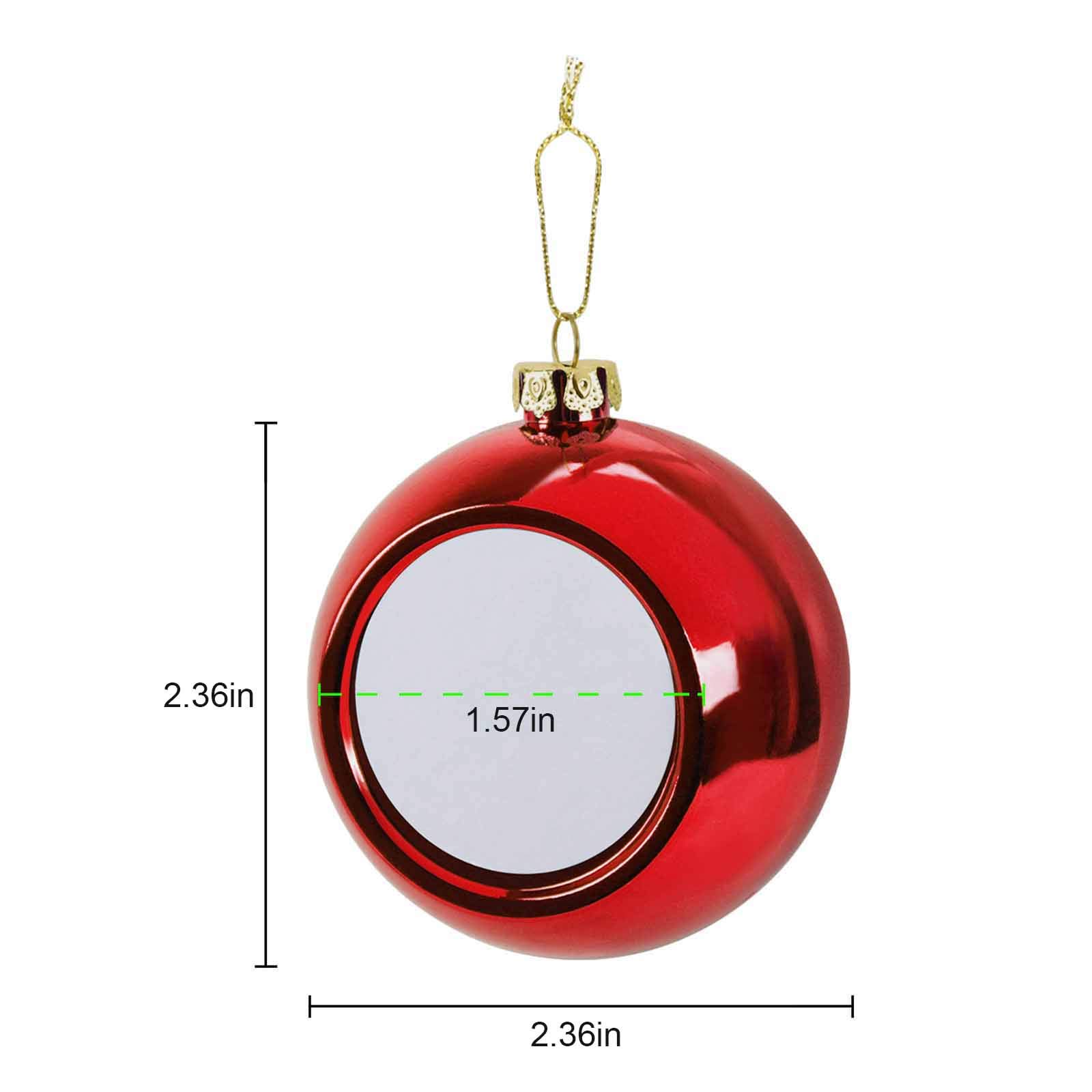 Custom Photo Christmas Ornaments - Personalized 6CM Christmas Ball with Your Image, Holiday Tree Decorations for Home, Party, Wedding & Festive Decor | Perfect for Gifts, Stocking Stuffers & Family Keepsakes