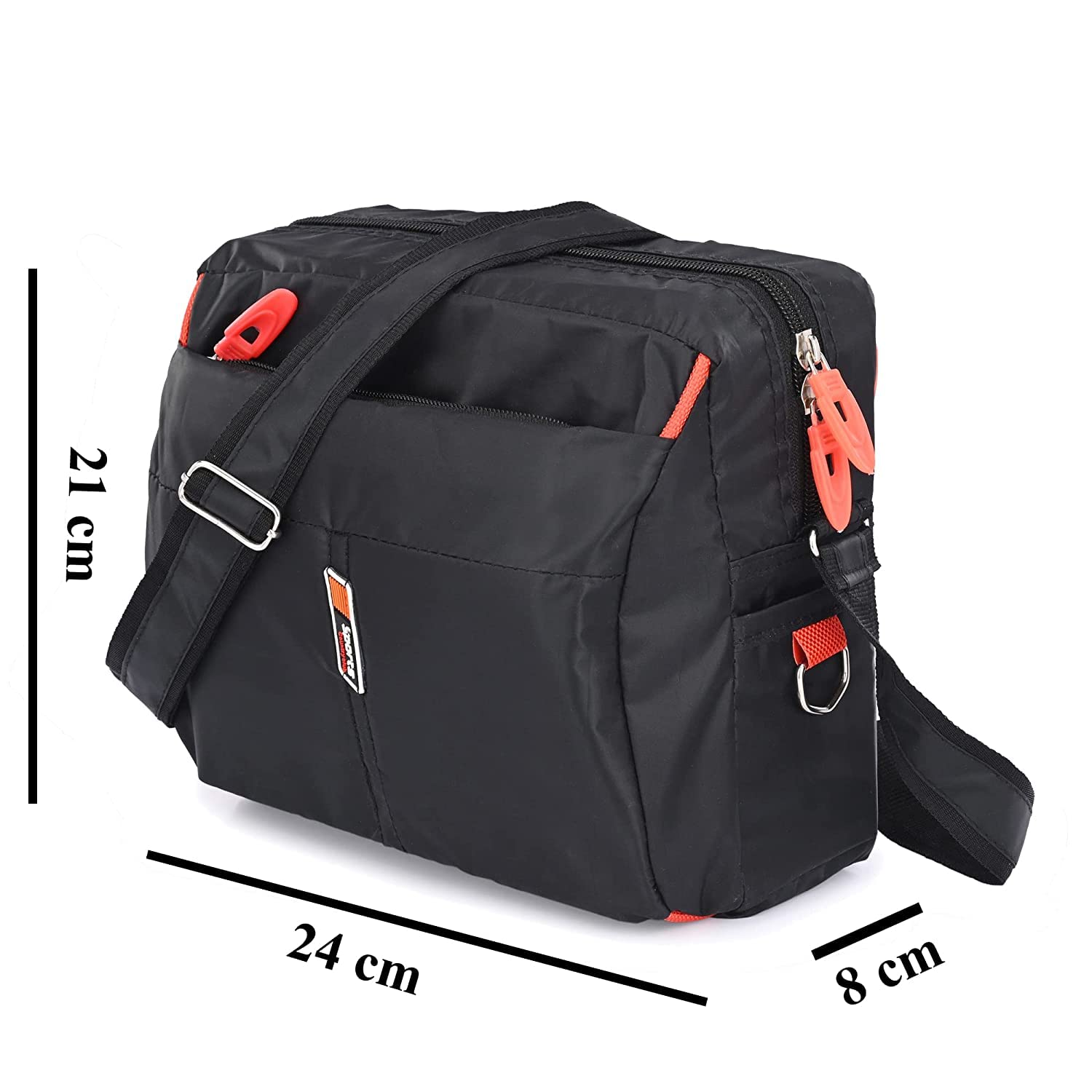 Auvella Unisex Nylon Crossbody Sling Bag - Lightweight Travel Messenger Bag for Men & Women - Perfect for Office, Business, Commuting & Outdoor Adventures