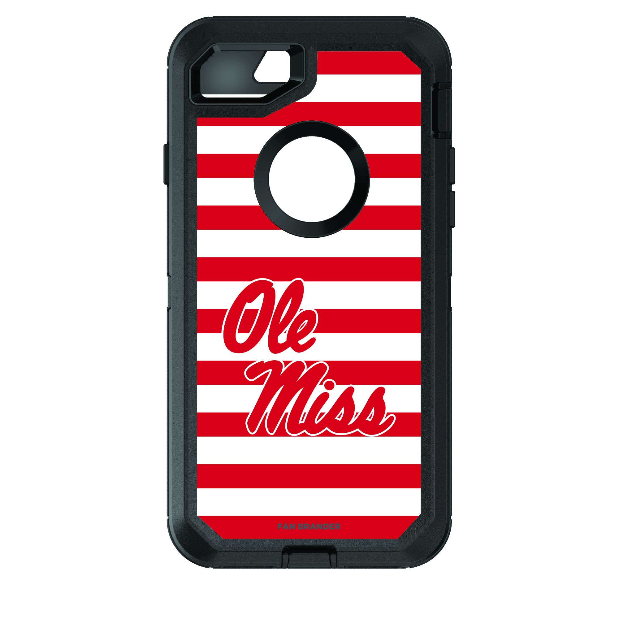 NCAA OtterBox Defender iPhone Case with Stripes - Durable Protection for Sports & Outdoors