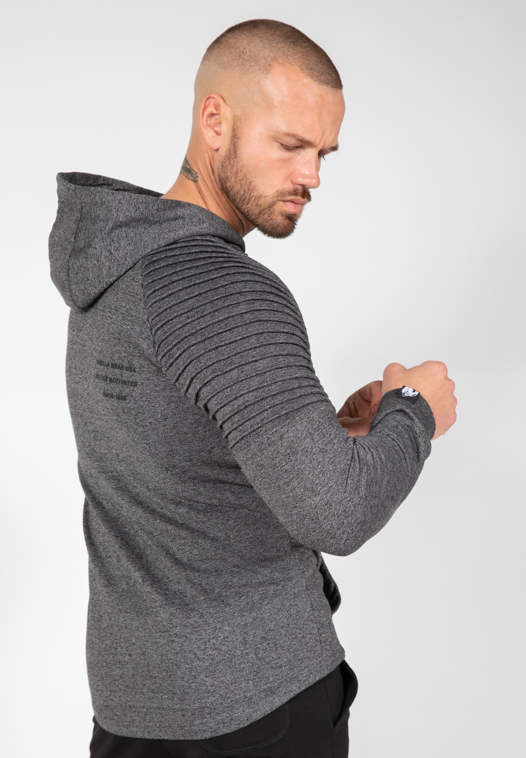 Delta Zipped Hoodie for Men & Women - Lightweight Fleece Pullover with Front Pockets - Gray - Perfect for Casual Wear, Outdoor Activities & Gym Workouts
