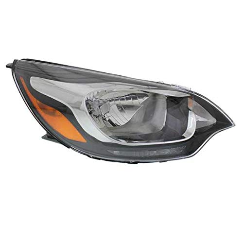 Right Passenger Side Halogen Headlight with Bulb for 2012-2017 Rio Sedan - Compatible with Non-LED Models | Perfect for Night Driving & Replacement