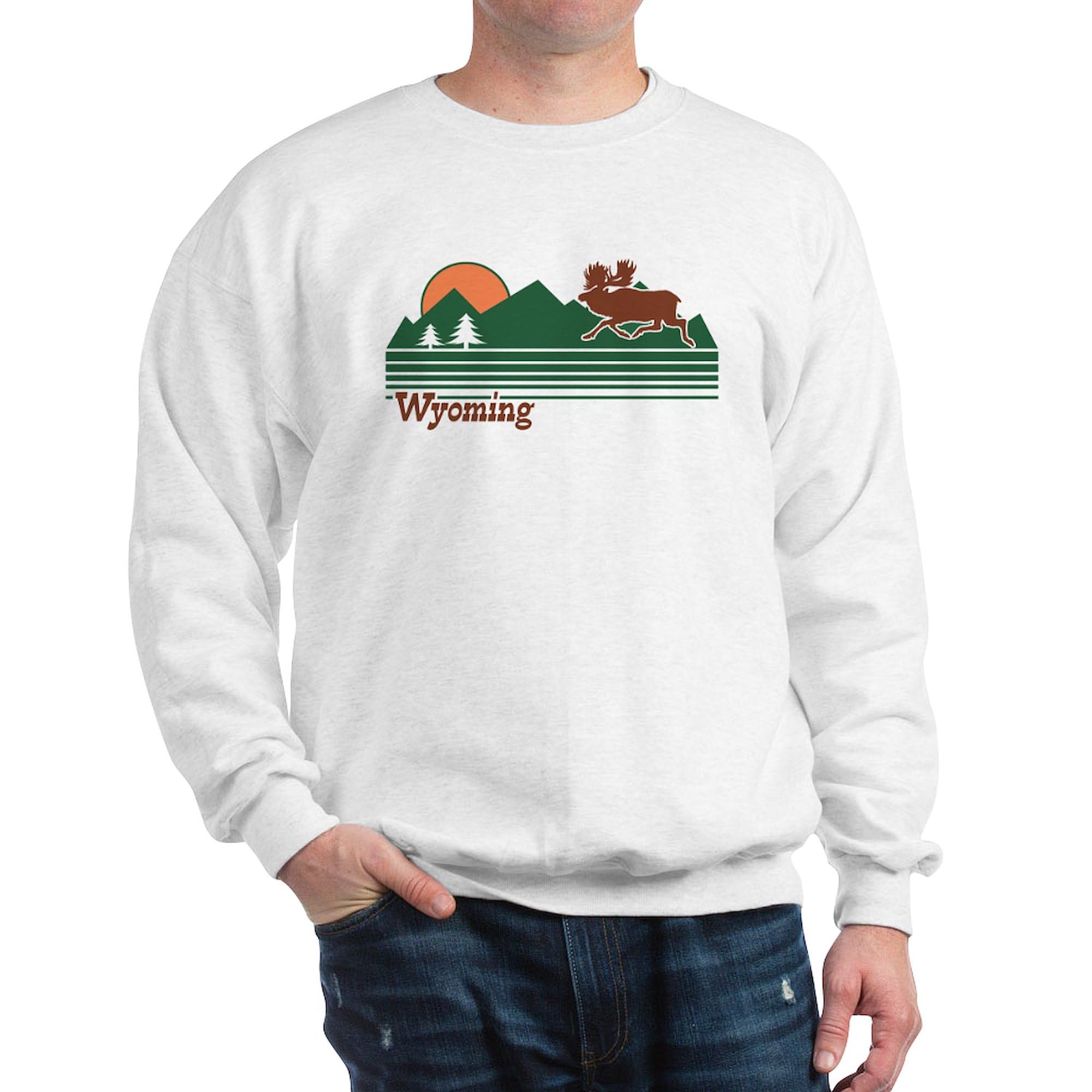 Wyoming Sweatshirt - Classic Crew Neck Lightweight Pullover for Men & Women | Perfect for Casual Wear, Outdoor Activities & State Pride