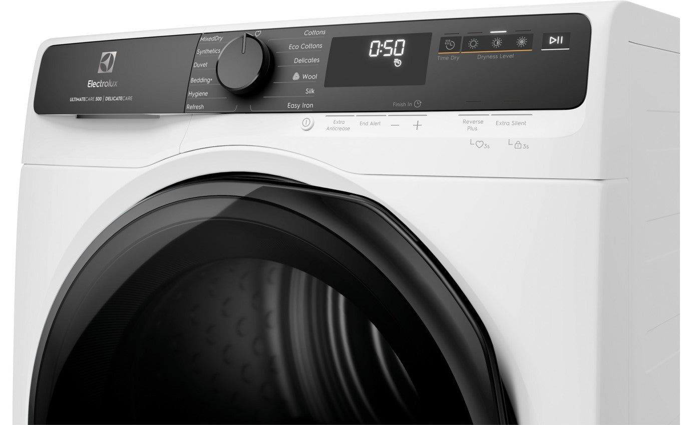 Electrolux 8kg UltimateCare 500 Heat Pump Dryer EDH803P5WC - Energy Efficient Laundry Solution for Small Homes & Apartments