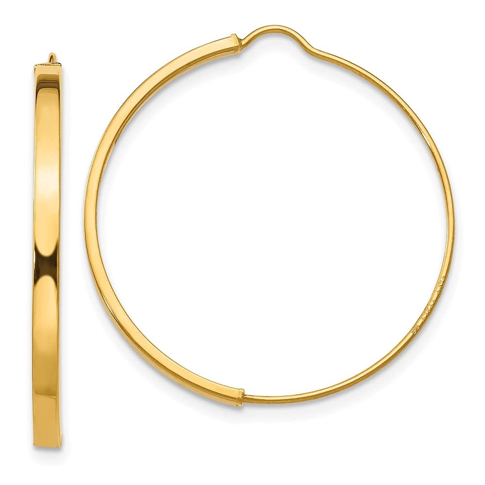 14K Gold Hoop Earrings for Women - Dainty & Elegant Fine Jewelry - Perfect for Everyday Wear, Parties & Gifts