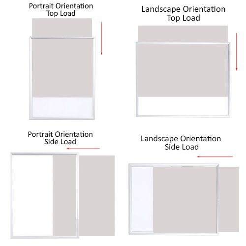 16x20 Euro Style Poster Frame - Top & Side Load for Easy Insertion - Perfect for Artwork, Photos, and Signs - Wall Display for Home & Office Decor