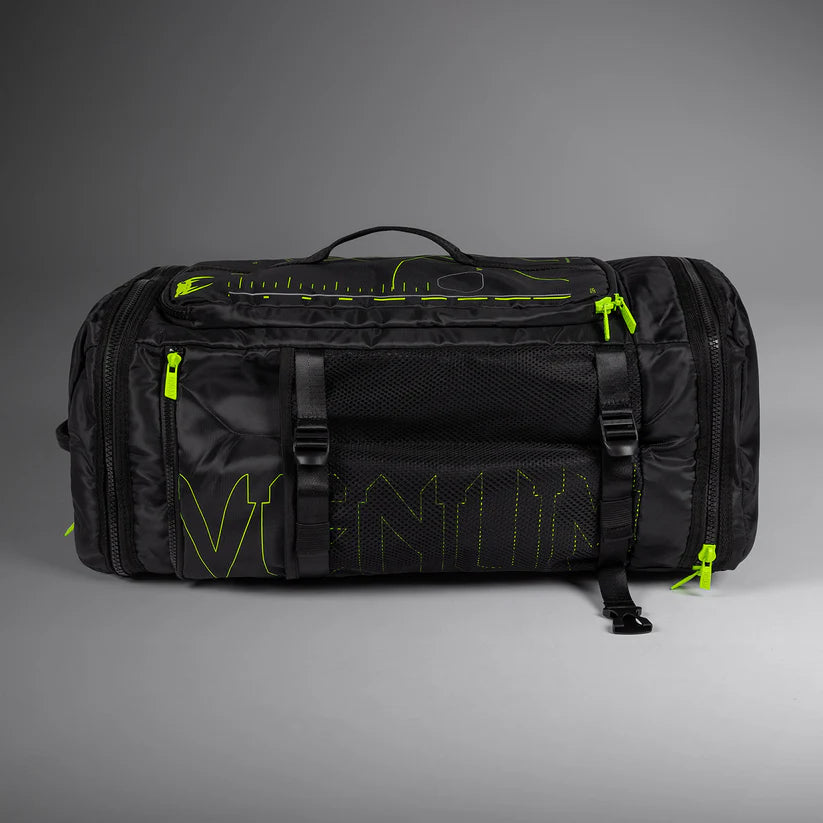 VENUM Training Camp 4.0 MMA Gym Bag - Black/Neon - Durable Martial Arts Equipment Bag for Boxing, Muay Thai & BJJ - Perfect for Gym, Travel & Competition