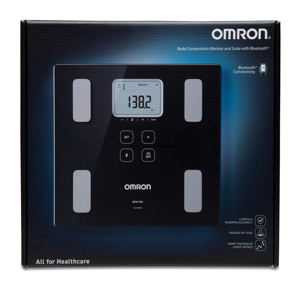 OMRON Body Composition Monitor & Scale – Digital Smart Scale for Weight, BMI, Visceral Fat, Skeletal Muscle Mass Tracking – Sync with OMRON App for Unlimited Data Storage – Perfect for Home Gym, Fitness Tracking & Health Monitoring