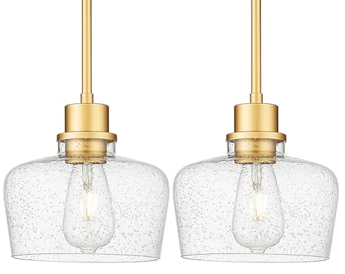 Gold & Seeded Glass