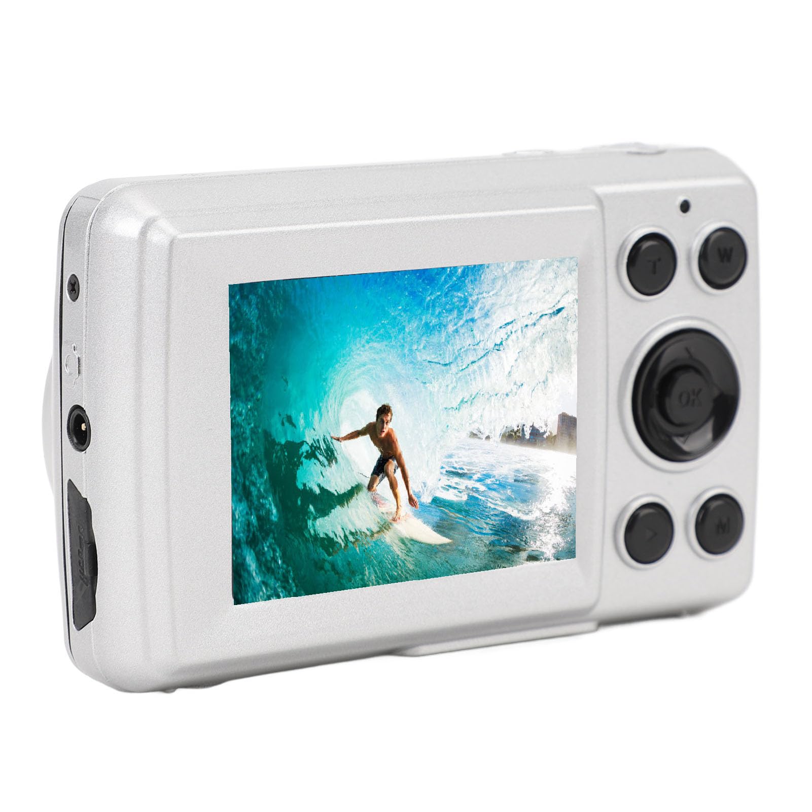 4K Digital Camera with 1080P HD Video, Lightweight ABS Body, Supports Up to 128GB SD Card - Perfect Compact Travel Camera for Vlogging, Photography & Outdoor Adventures