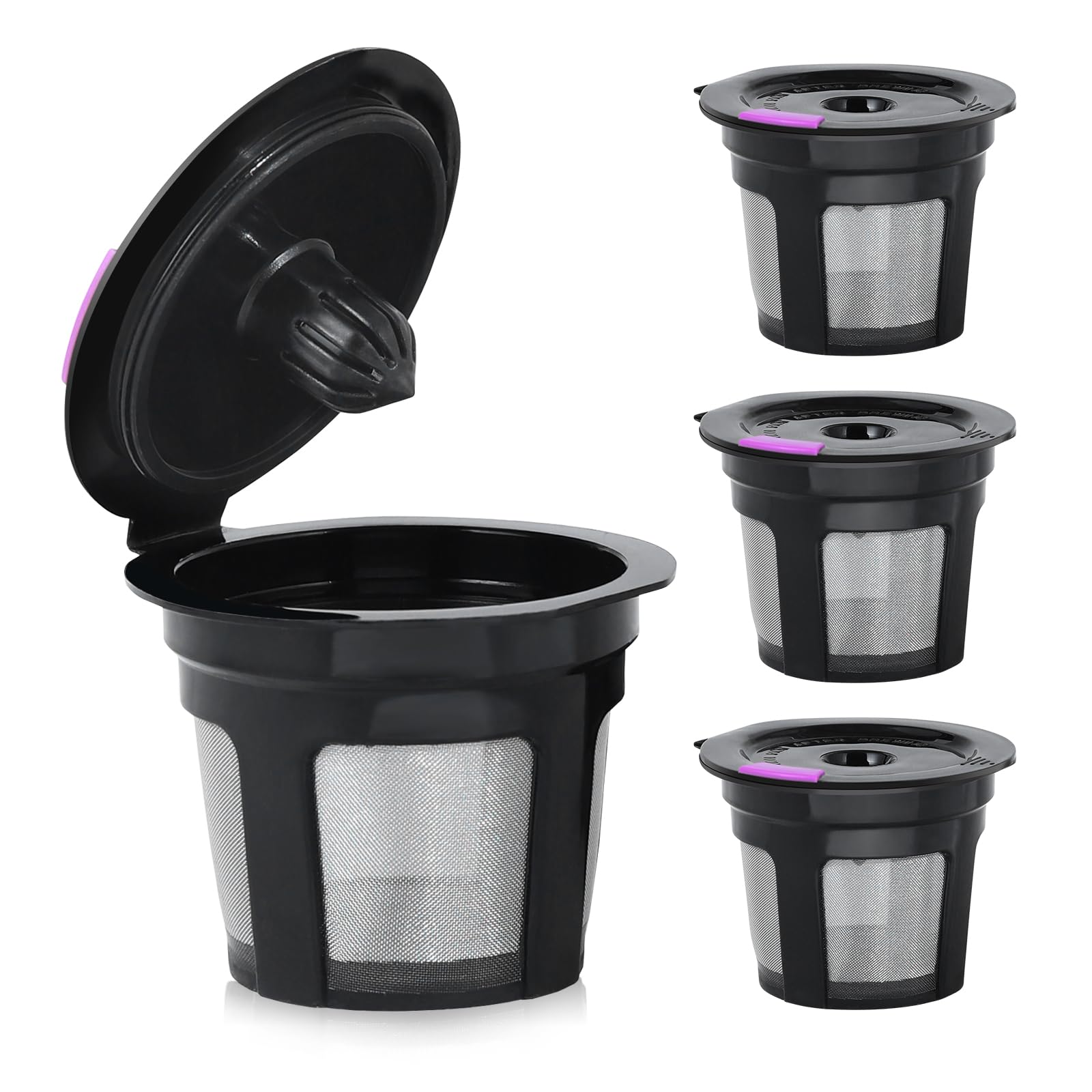 Reusable Coffee Pods for Ninja CFP101 - 3 Pack Refillable K Cups for Home & Office