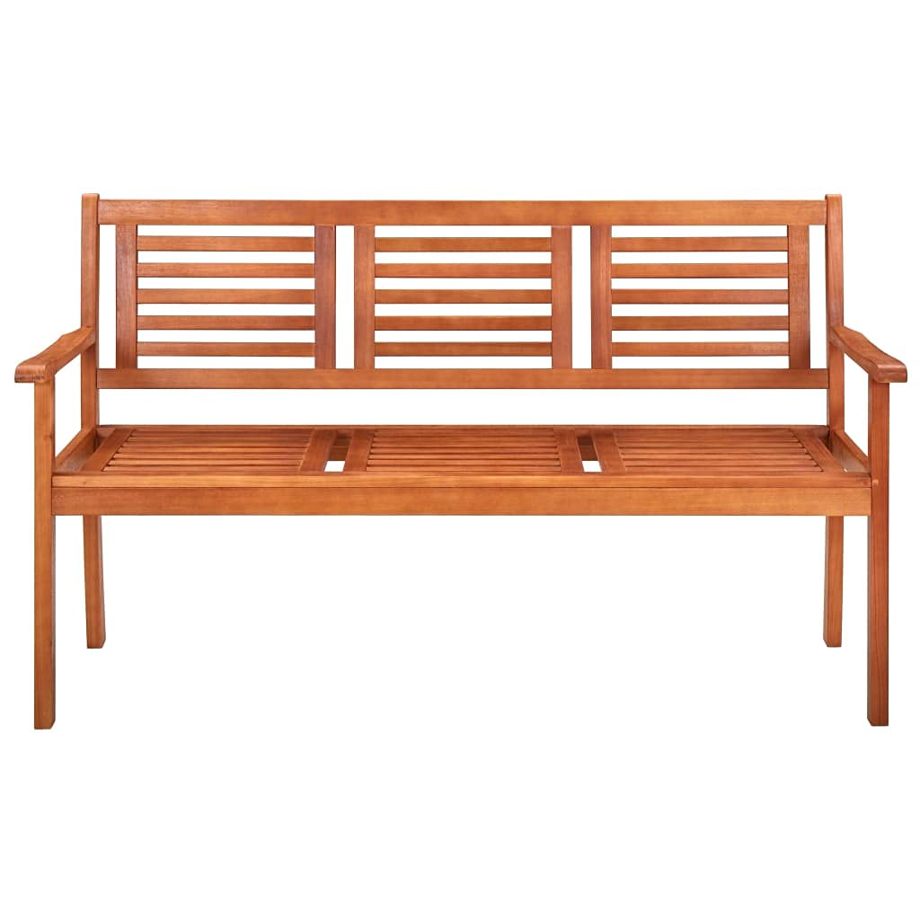 AYNEFY Solid Eucalyptus Wood Garden Bench - Weather-Resistant Outdoor Seating for Patio, Backyard & Terrace - Perfect for Relaxing, Entertaining & Garden Decor