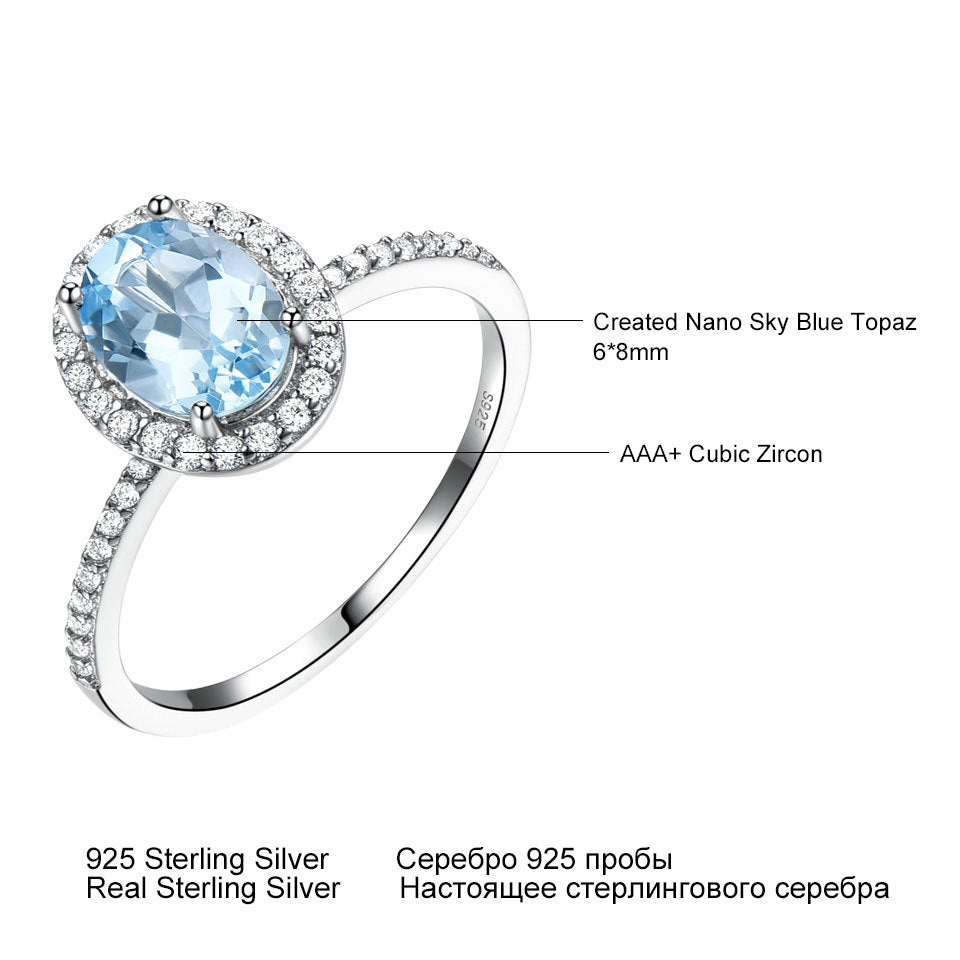 Elegant Oval Morganite Ring for Women - Classic Sterling Silver Jewelry - Perfect for Engagement, Wedding & Anniversary Gifts