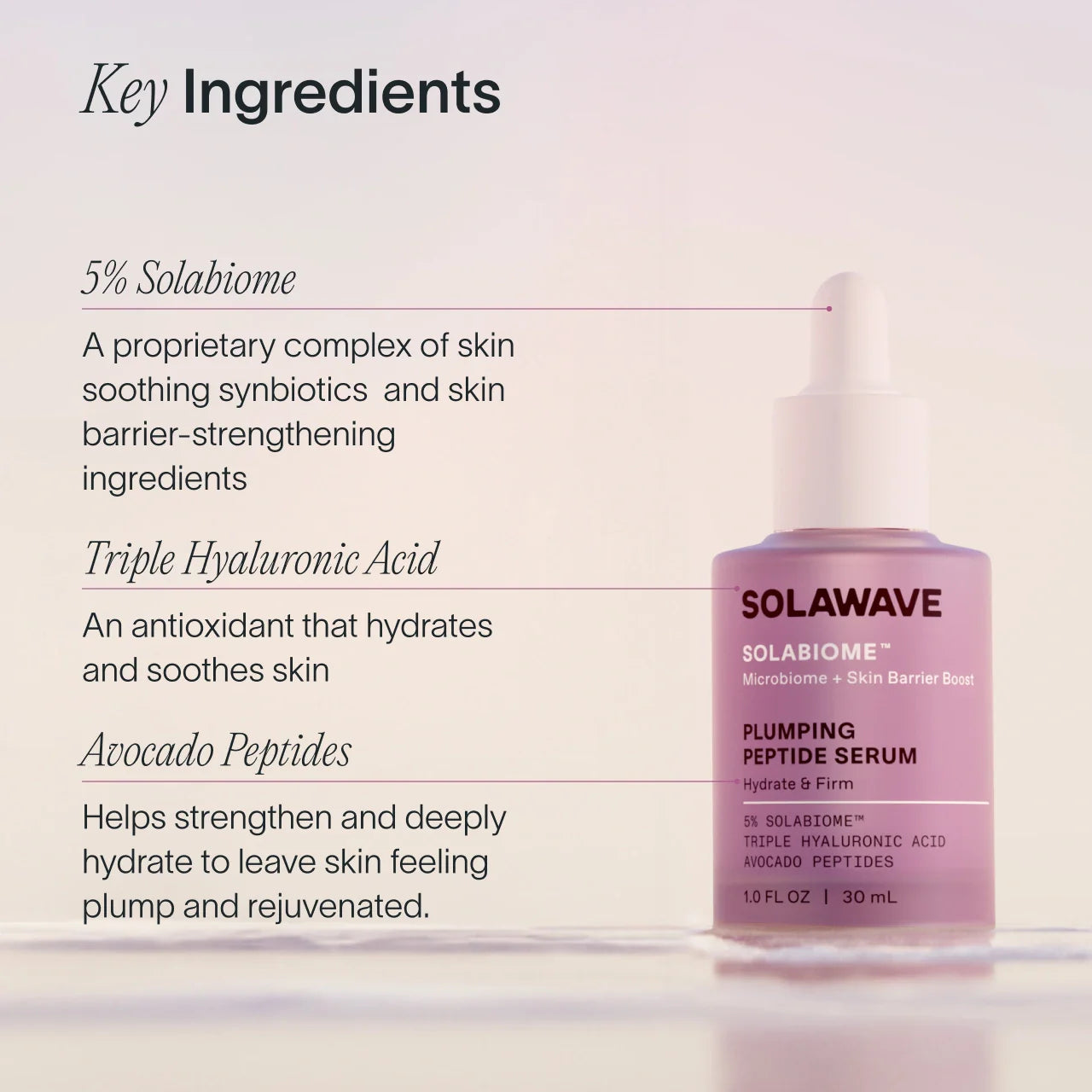 Best Pre & Probiotic Plumping Peptide Serum for Glowing Skin | Anti-Aging Face Treatment | Day & Night Hydration for Women & Men