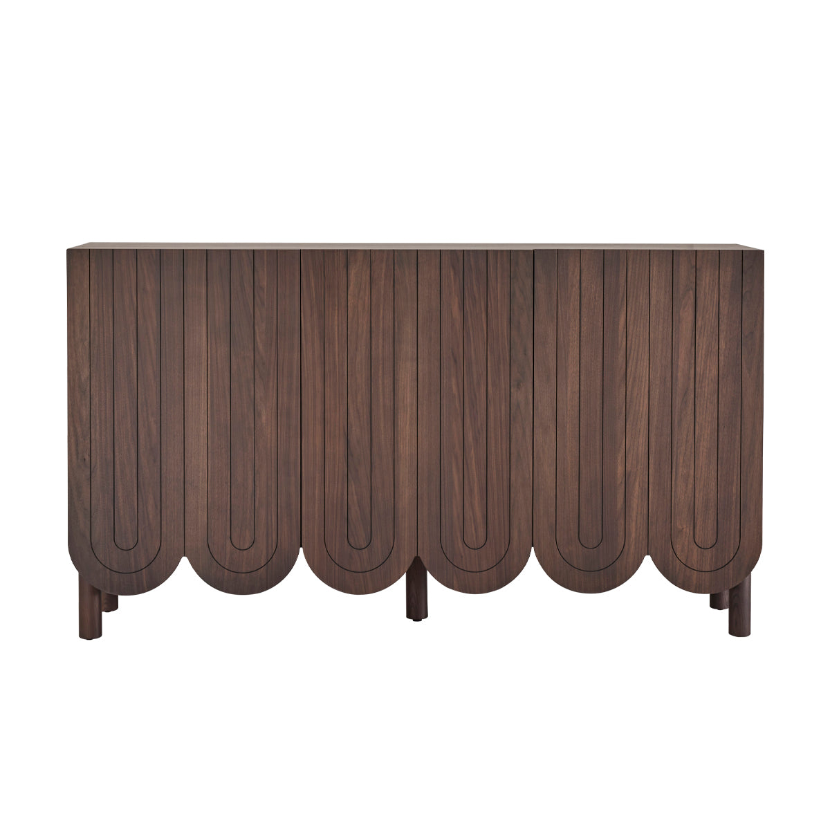 Dune Rise Buffet Unit - Modern Sideboard Cabinet for Dining Room, Living Room & Entryway Storage | Stylish Home Decor Furniture for Small Spaces