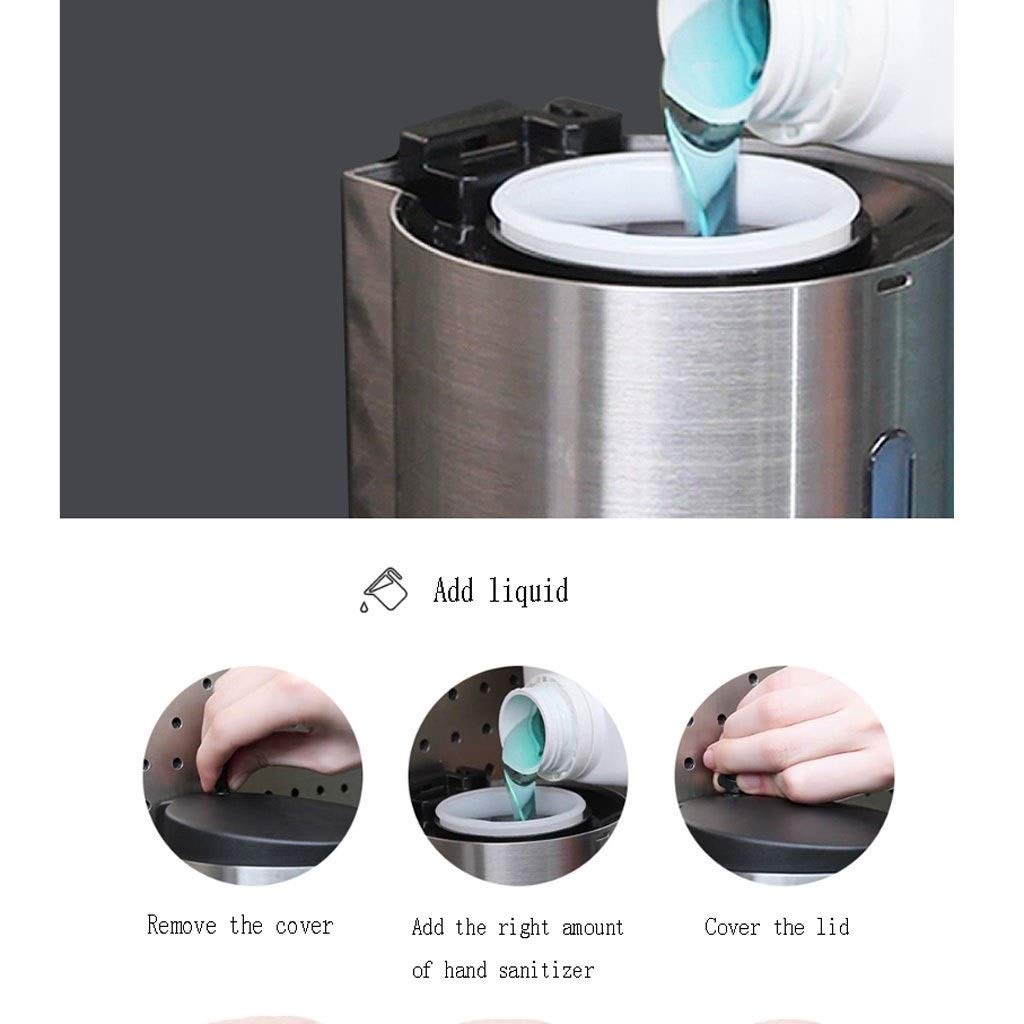 Automatic Foam Soap Dispenser 700ML - Touchless Stainless Steel Refillable Hand Soap Dispenser for Bathroom, Kitchen & Hotel Use - Non-Contact Liquid Soap Dispenser (Gray) - Ideal for Home, Office & Commercial Spaces
