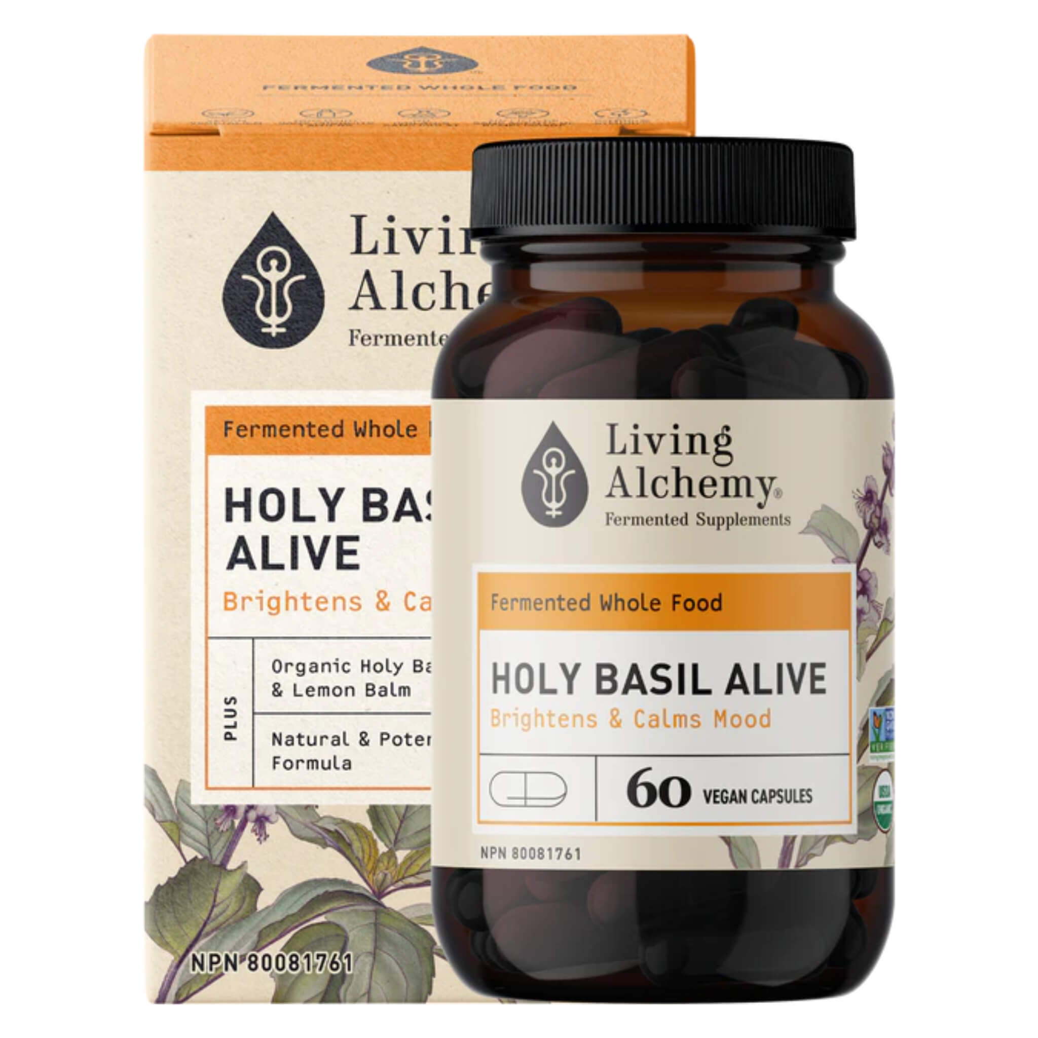 Organic Holy Basil (Tulsi) Supplement - 100% Natural Stress Relief & Immune Support - Perfect for Yoga, Meditation & Daily Wellness