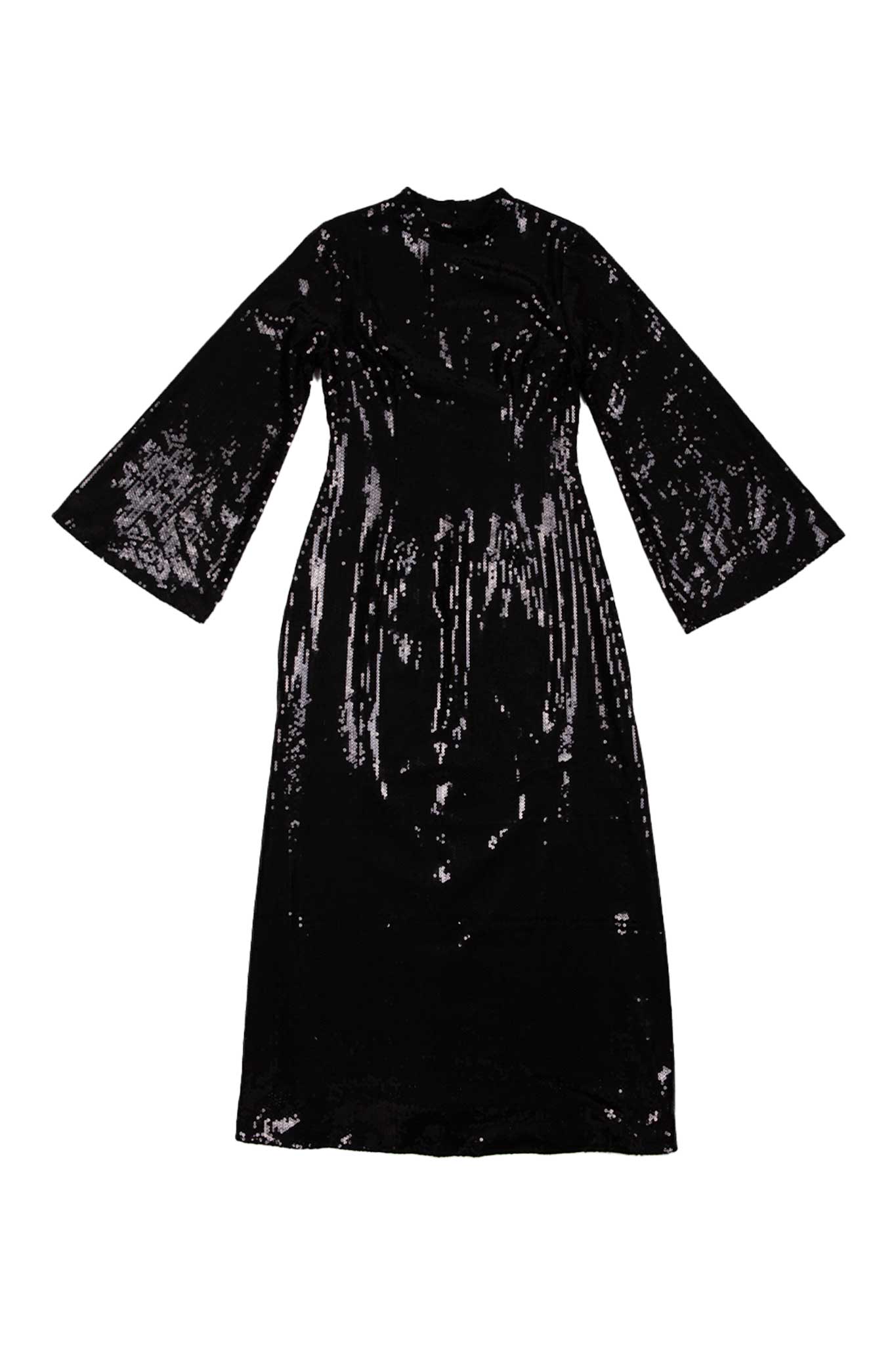 Elegant Black Sequin Dolly Dress for Women - Perfect for Parties, Prom, and Special Occasions