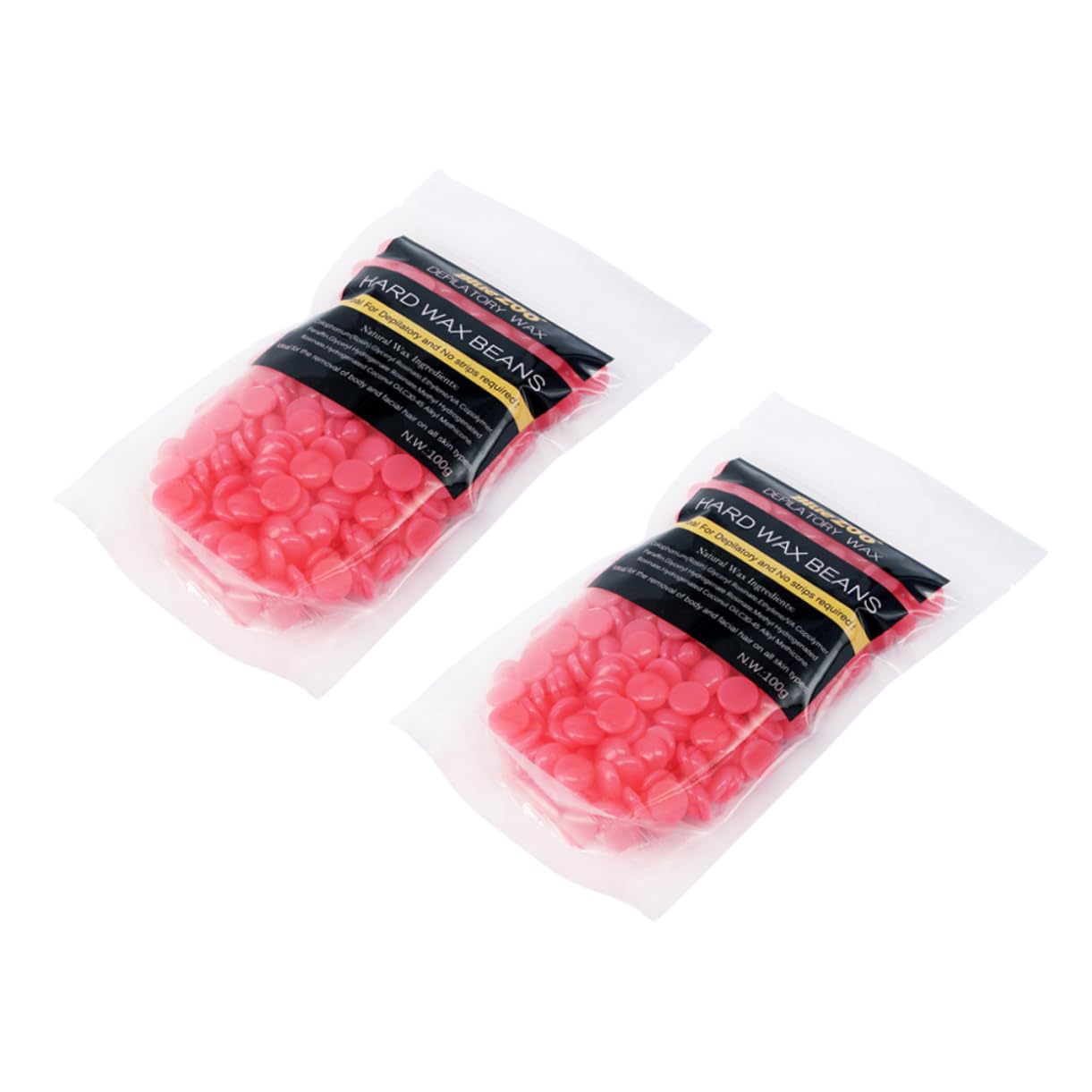 GLEAVI 2-Pack Hard Wax Beans & Wax Warmer Kit - Professional Hair Removal Wax for Face, Legs, Bikini & Body - Includes Waxing Strips & Double Wax Warmer Machine - Perfect for Salon, Spa & At-Home Use (Red)