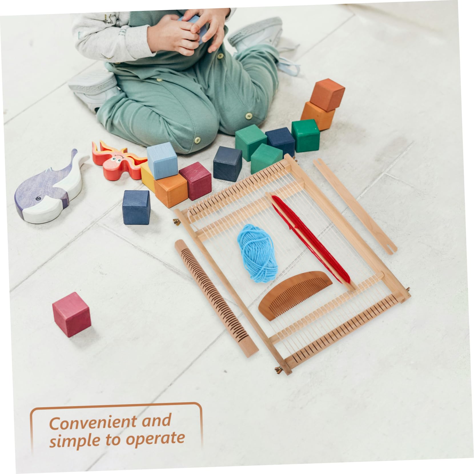 DIY Wooden Handloom Weaving Kit - Handcrafted Weaving Tool for Beginners & Experts - Perfect for Home Decor, Scarf Making & DIY Craft Projects