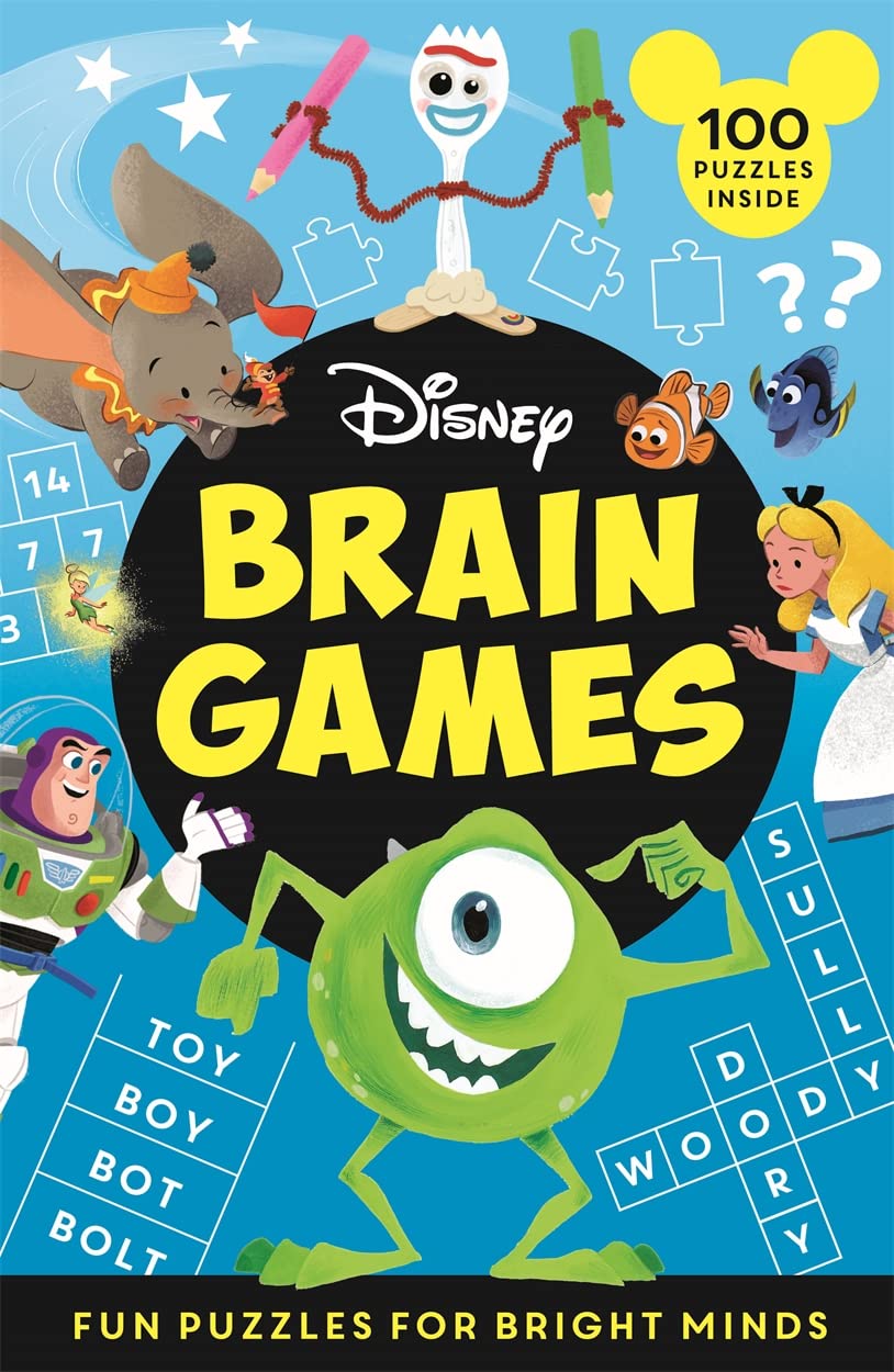 Disney Brain Games for Kids - Fun Puzzles & Brain Teasers to Boost Memory & Problem-Solving Skills | Perfect for Family Game Night & Classroom Learning Activities