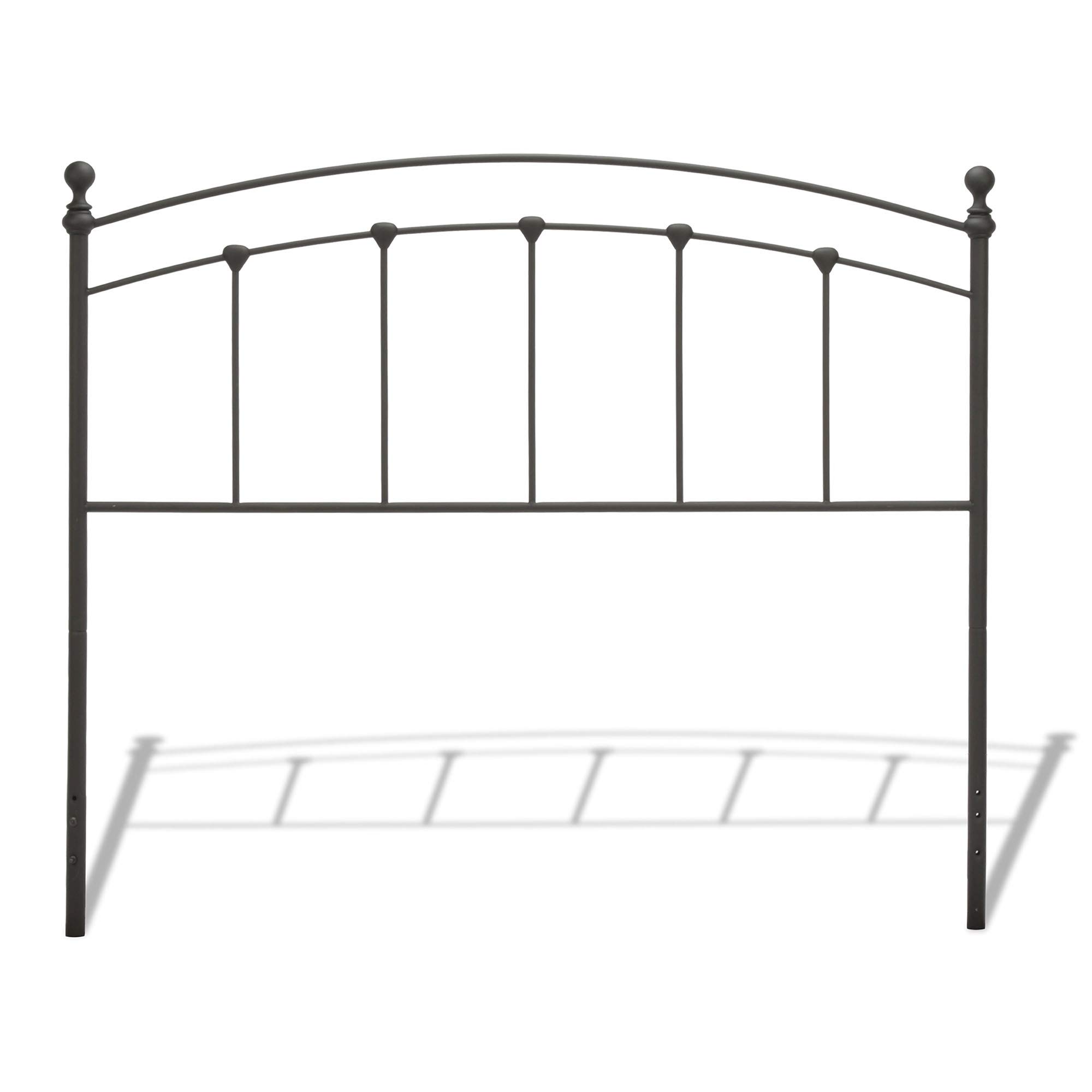 Fashion Bed Group Sanford Twin Size Matte Black Metal Headboard - Elegant & Durable Bed Frame for Kids, Teens & Guest Rooms