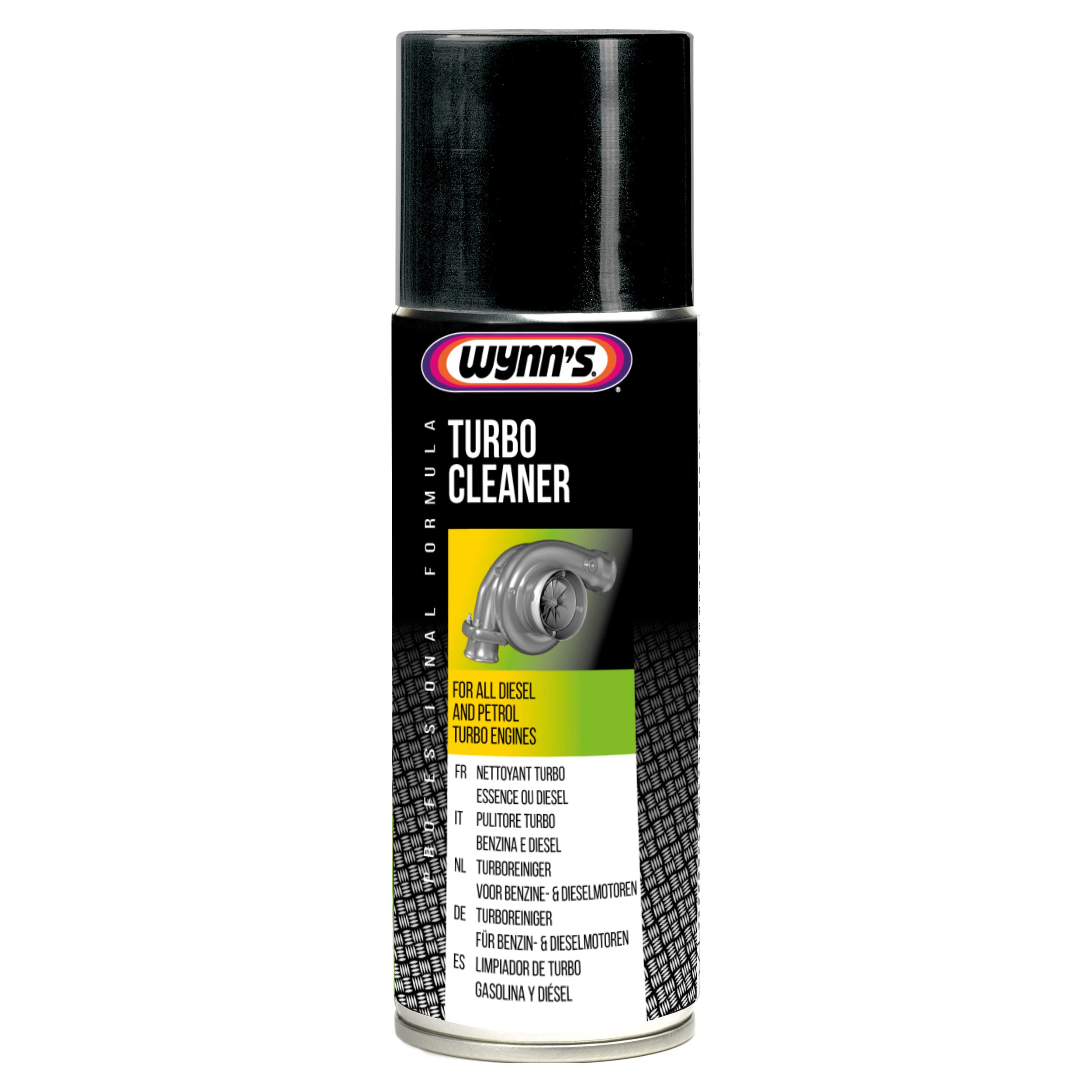 Wynn's Turbo Cleaner Spray Additive - Powerful Formula for Cleaning & Unblocking Dirty Turbochargers | Restores Performance & Fuel Efficiency | Ideal for Diesel & Gasoline Engines