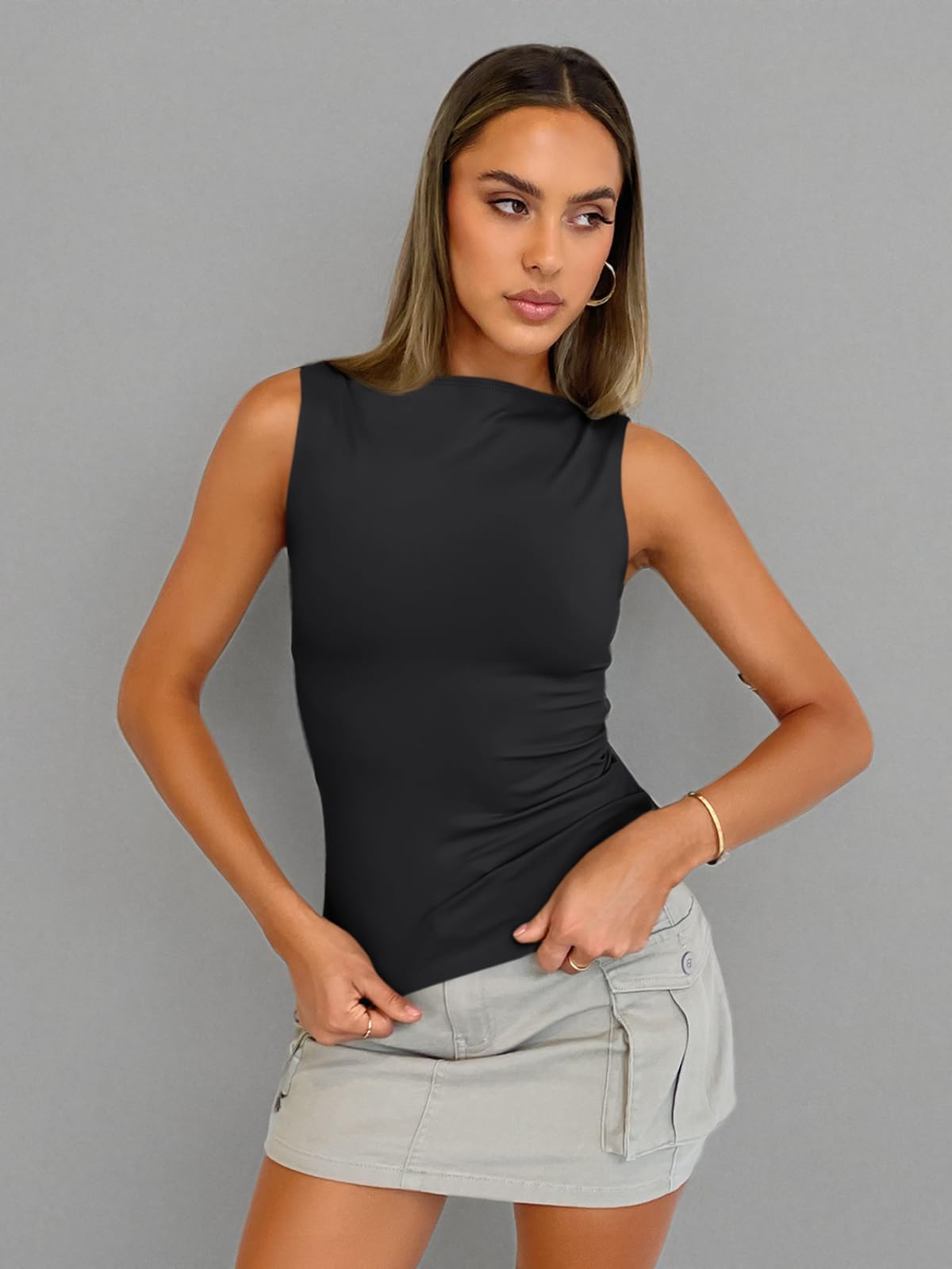 Trendy Queen Women's Summer Sleeveless Tank Tops - Casual Basic Cute T-Shirts for Spring & Vacation Outfits | Perfect for Beach, Travel, and Everyday Wear