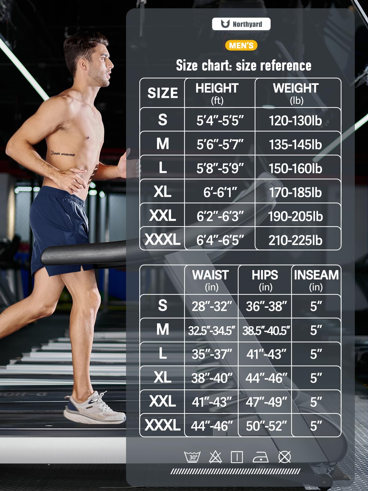 NORTHYARD Men's 5'' Running Shorts - Quick Dry Lightweight Athletic Shorts for Workout, Gym, Tennis, Basketball & Sports - Perfect for Jogging, Training & Active Lifestyle