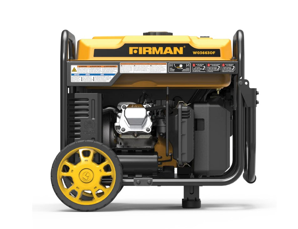 Firman W03663OF 3650W/4200W Portable Generator with 50 Amp Electric Start & CO Alert - Perfect for Home Backup Power, Camping, and Outdoor Events
