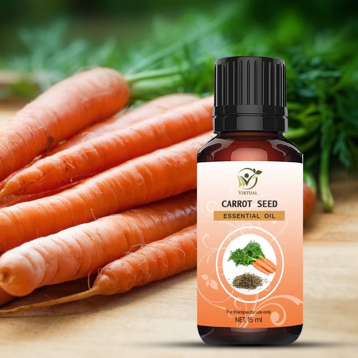 100% Pure Natural Carrot Seed Essential Oil - 30ml for Face, Skin & Hair Care | Organic Carrier Oil for Moisturizing, Anti-Aging & Scalp Treatment | Perfect for Aromatherapy, Massage & DIY Beauty Products
