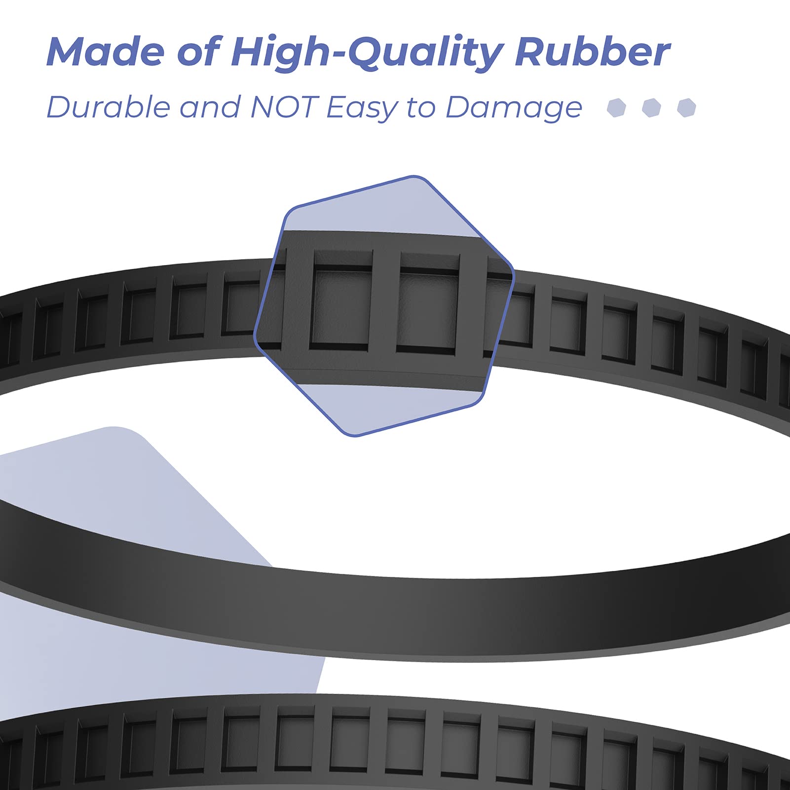 Replacement Rubber Tires for Dewalt DWM120 Bandsaw - 4 Pack for Woodworking & DIY Projects