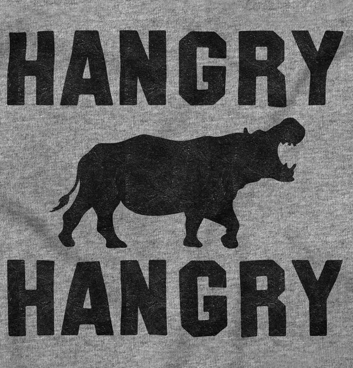 Funny Hungry Hangry Hippos Hoodie - Unisex Sweatshirt for Men & Women | Cute Graphic Pullover for Casual Wear, Gifts & Hippo Lovers