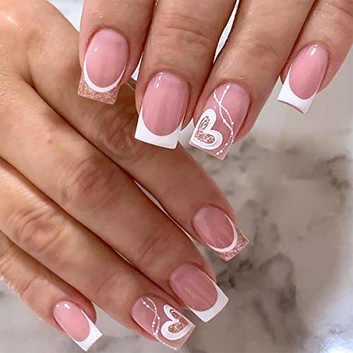 230325-White French glitter love