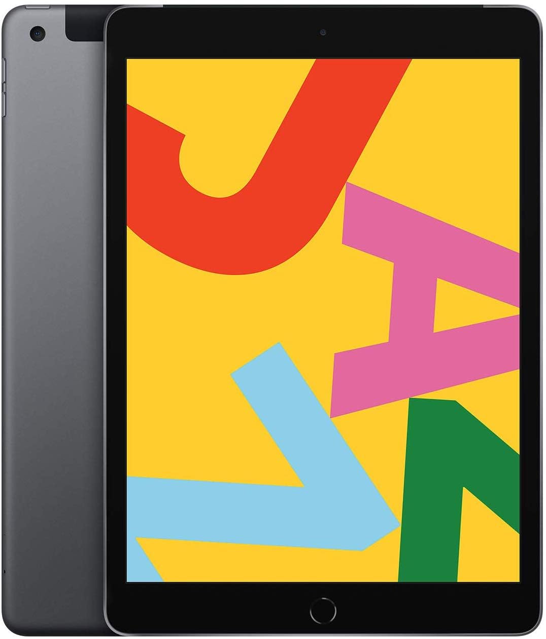 Apple iPad 10.2 Inch (2019) Wi-Fi + Cellular 32GB - Space Gray (Renewed) | Tablet for Work, School & Entertainment | Fast Performance & Long Battery Life