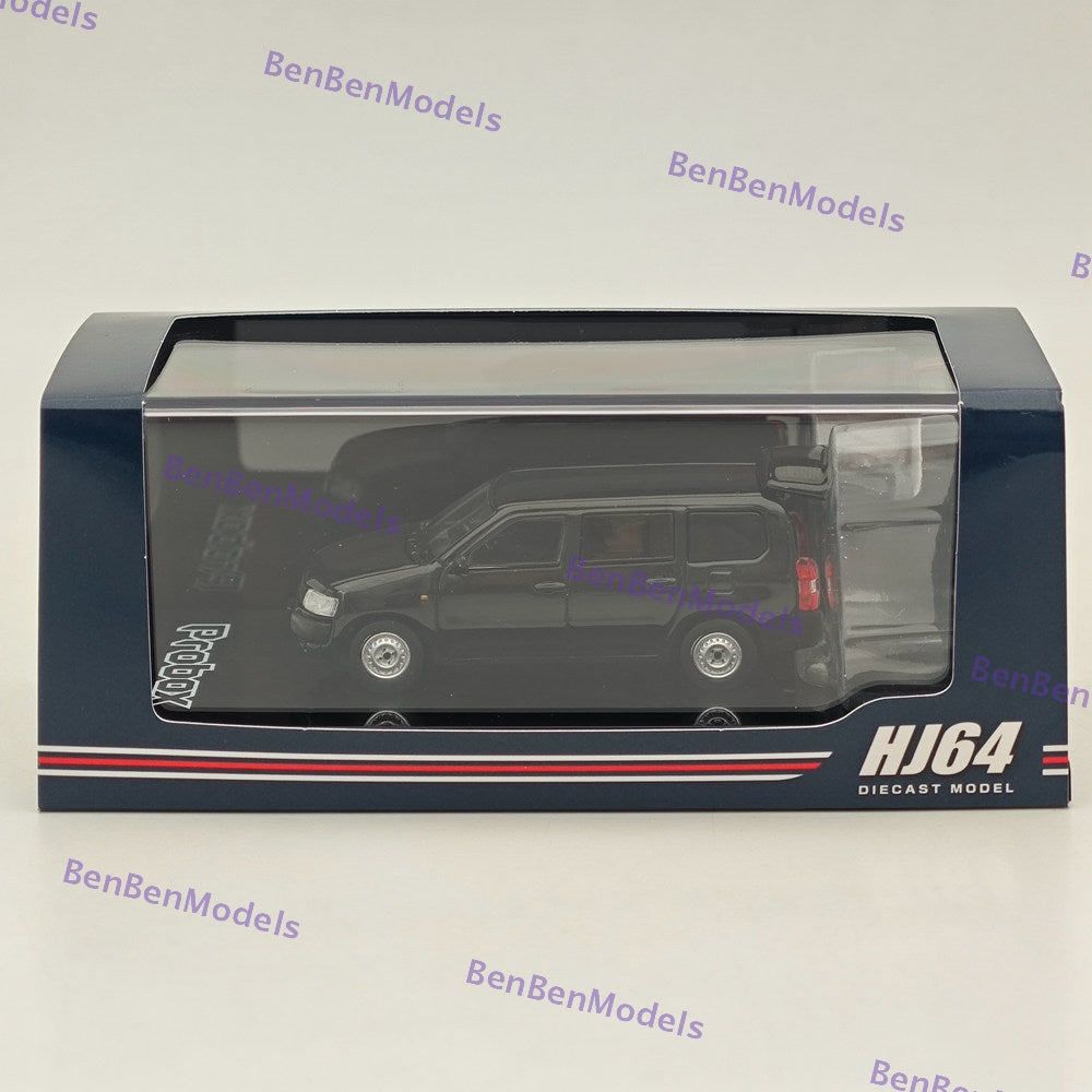 1/64 Scale Toyota PROBOX GL Black Diecast Model Car - Hobby Japan HJ644062BK - Collectible Miniature Vehicle for Display, Gifts & Car Enthusiasts