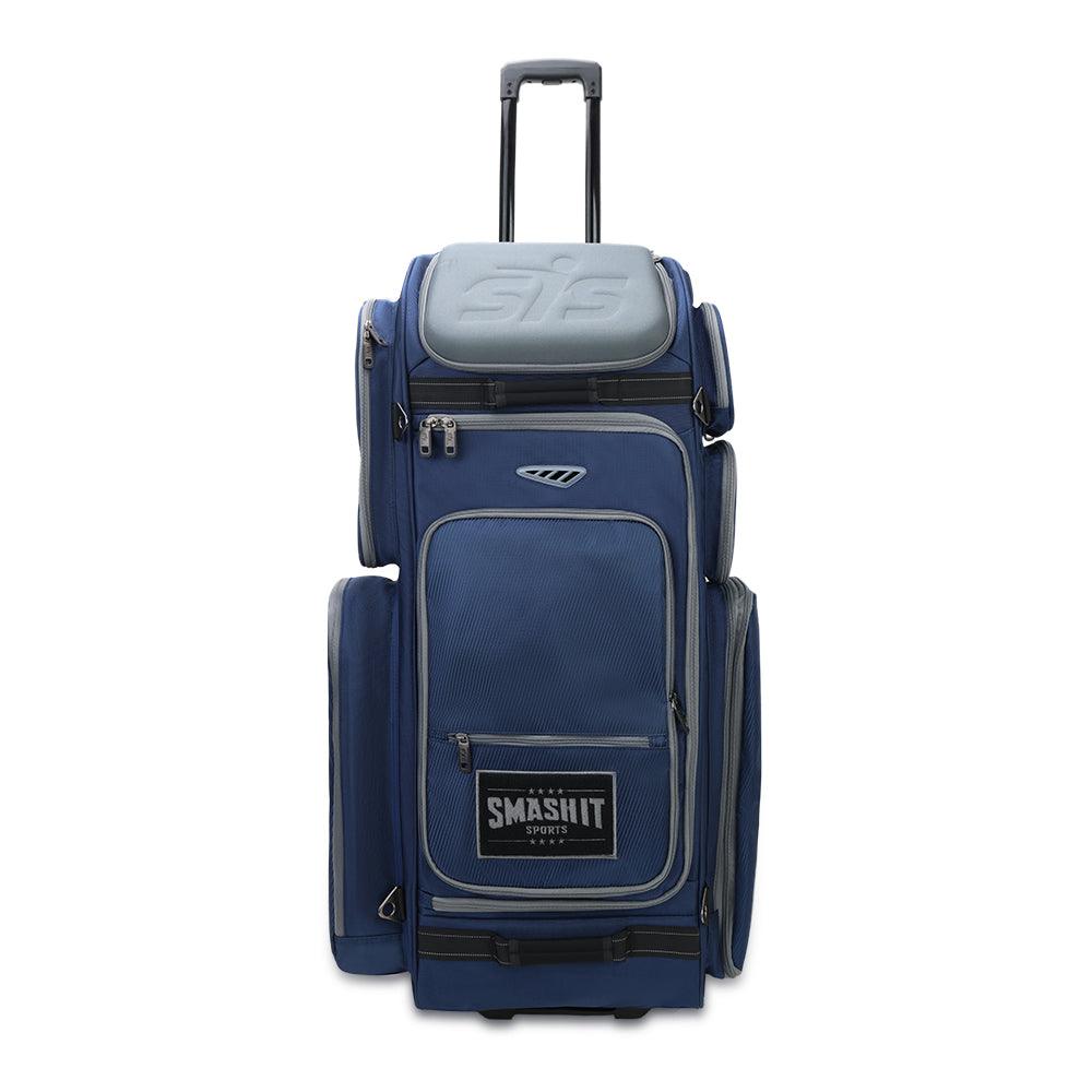2025 Smash Ops Guerrilla V4 Roller Bag - Durable Navy/Grey Luggage for Travel & Business | Perfect for Airplane Carry-On & Weekend Getaways