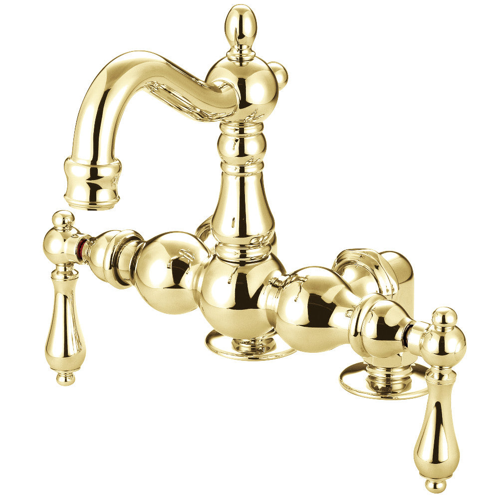 Kingston Brass CC1092T1 Vintage 3 3/8 Inch Deck Mount Bathtub Faucet - Perfect for Classic Bathroom Renovations & Antique Style Decor