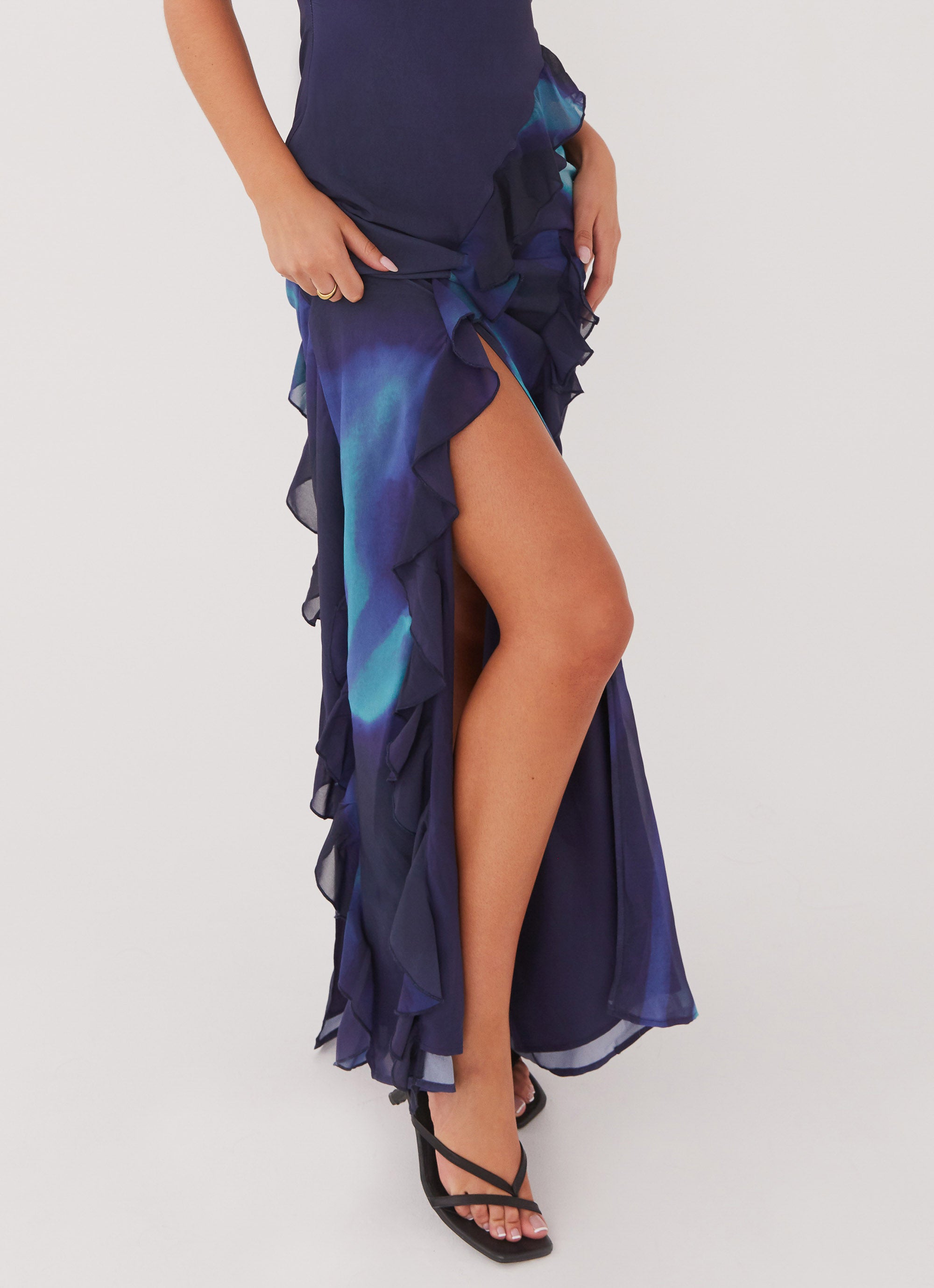 Elegant Do No Wrong Ruffle Maxi Dress in Cyber Rose - Perfect for Summer Weddings, Beach Vacations & Date Nights