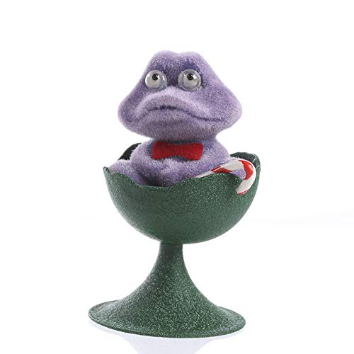 Wholesale Miniature Flocked Frog in Egg Cup Set - 6 Piece Bulk Craft Supplies for DIY Projects, Party Favors & Home Decor