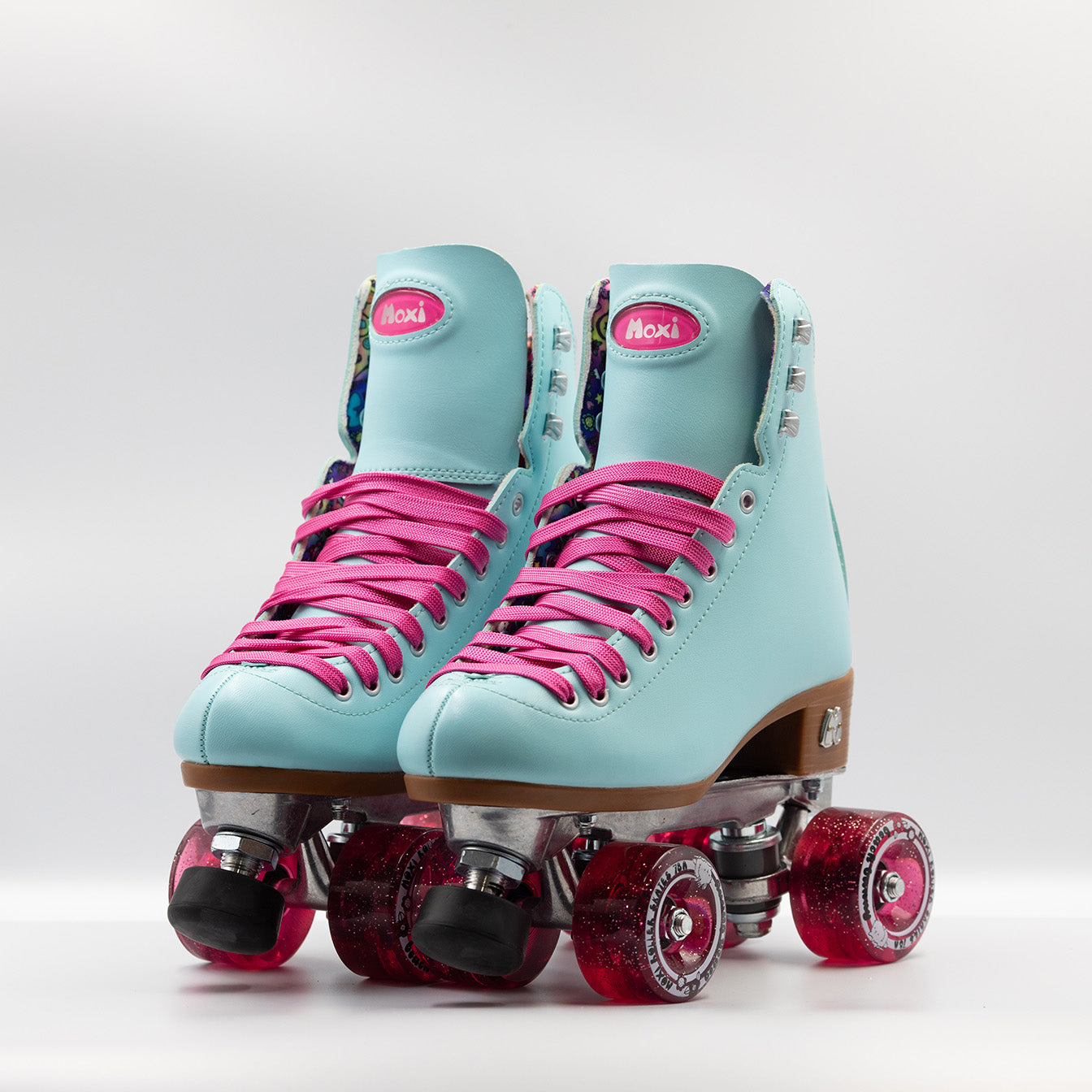 Moxi Beach Bunny Roller Skates in Blue Sky - Size 6 | Women's Outdoor & Indoor Quad Skates for Beginners, Rink, Park & Beach Skating