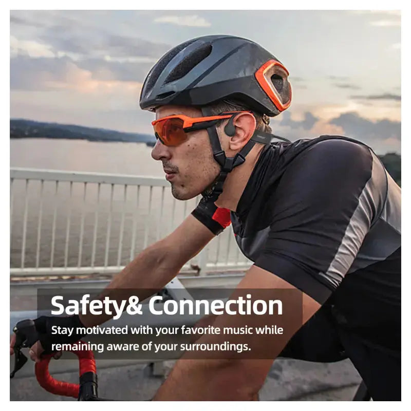 Waterproof Bone Conduction Headphones W26 - Wireless Bluetooth Swimming Headset for Pool, Beach & Workout | Sweatproof Music Earbuds for Running, Cycling & Water Sports