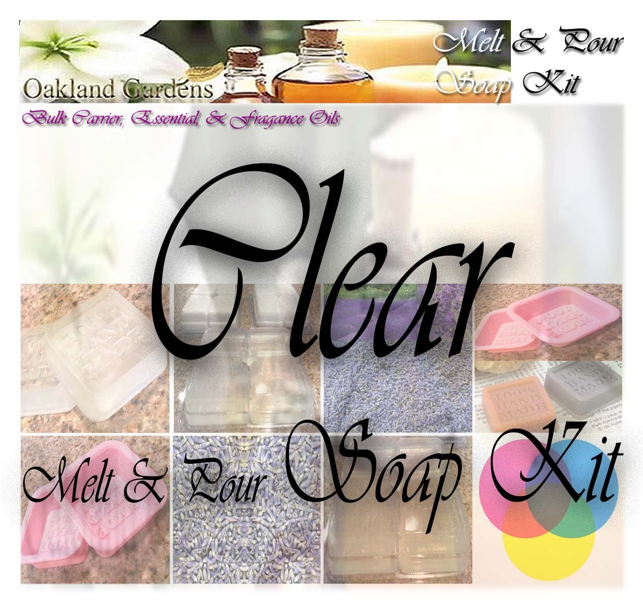 Premium Glycerin Clear Melt and Pour Soap Making Kit - 4 Pack DIY Craft Supplies for Adults & Kids | Fun Indoor Activity, Creative Hobby, Birthday Party Favors | Great for Home, Classroom & Spa Projects